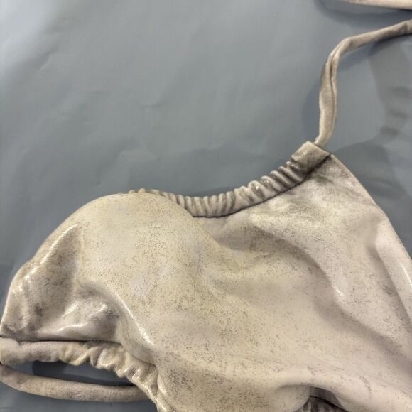 NWT Superdown Revolve Metallic String Bikini Top Size Small - Picture 3 of 5